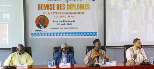 Institut Kôrè des Arts et Métiers : une dizaine d'étudiants reçoivent leur diplôme de Master en Management culturel